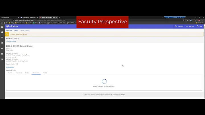 Faculty Add Authorization Tutorial
