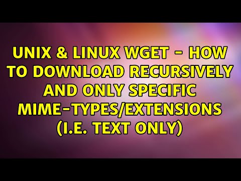 wget - How to download recursively and only specific mime-types/extensions (i.e. text only)