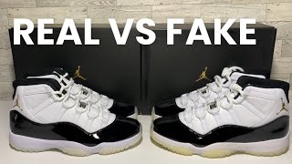 MUST WATCH! LEGIT CHECKING AIR JORDAN 11 GRATITUDE REAL VS FAKE COMPARISON