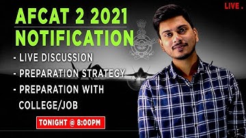 Live Discussion On AFCAT 2 2021 Notification With Sahil Kumar | Defence Mania