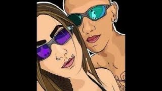 Foto casal mandrake em desenho