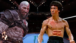 BRUCE LEE VS KRATOS 😱🔥*GOD OF WAR*(EA SPORTS UFC 4) UFC KNOCKOUTS | BRUCE LEE FIGHT | 8K UHD | UFC