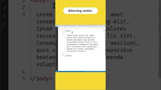 Q Tag - HTML & CSS | Learning Section