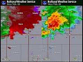 Radar Loop for Brief Tornado and Straight Line Wind Damage near Brookings, SD