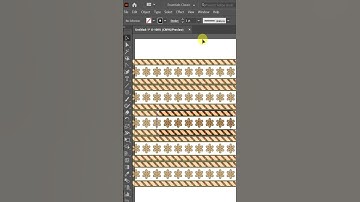 How to Create Floral & Stripe Pattern in Illustrator 🌼📐 | Elegant Vector Design