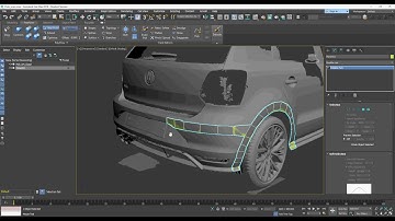 3dsmax beginners: Free-form Modelling a VW PoloGTI Using 3D scan data.