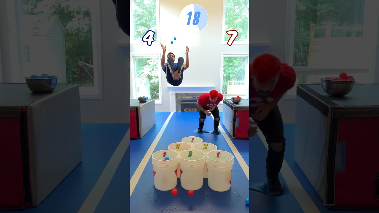 Parkour Trick Shot Competition! 🎯 