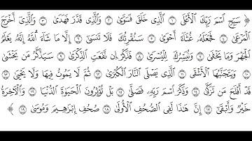 جمع القراءات العشر  سورة الأعلى  الشيخ علي حسن سليمان