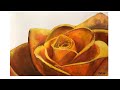 Yellow Orange Rose Painting Tutorial by Cheryl Navarro