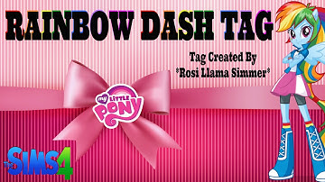 Create A Sim - Rainbow Dash Tag - SIMS 4