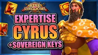 Cyrus Expertise [90  Sovereign Key Opening] Rise of Kingdoms
