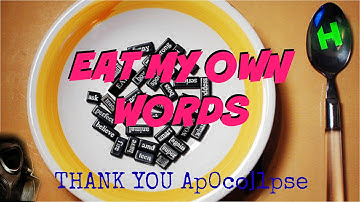 EATING MY OWN WORDS...AGAIN!! Thanks @Ap0col1pse