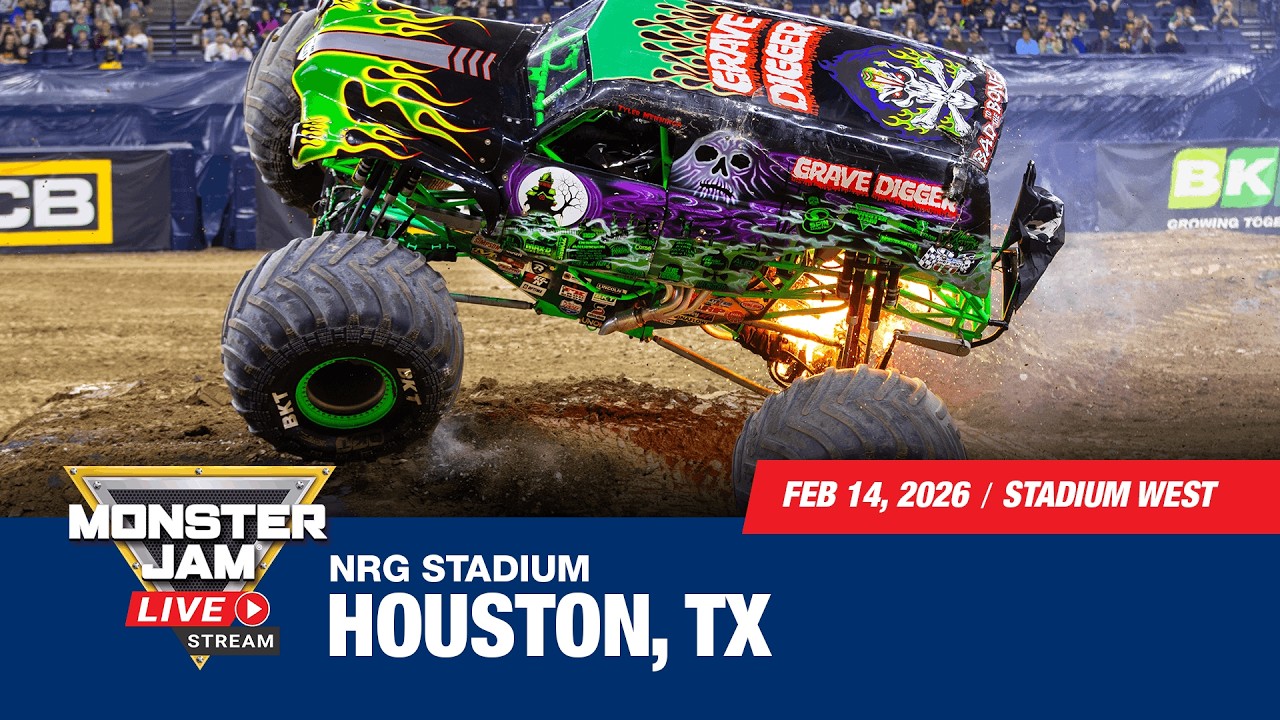 Monster Jam: Houston, TX - 1 (Full Event) | Feb 14, 2026 | Stadium West