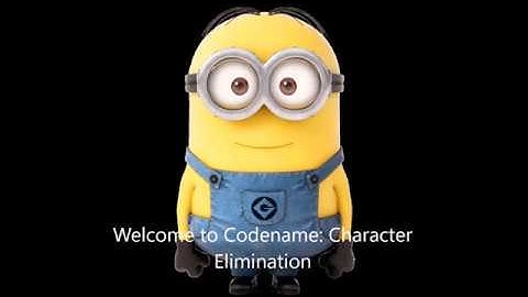 Codename: Character Elimination Episode 1