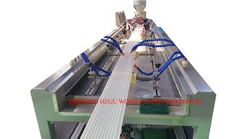 Plastic HDPE PE PP  Profile Extrusion Machine with online punching