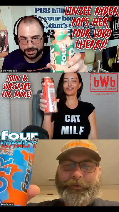 Linzee Ryder Pops Her Four Loko Cherry! Shocking #reaction to the sip! Join to #watch MORE! #shorts