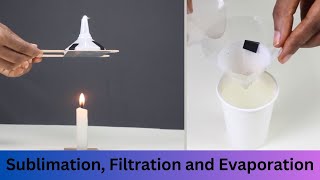 Sublimation, Filtration and Evaporation | Thinktac