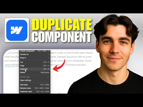 How To Duplicate A Component In Webflow (Tutorial 2026)