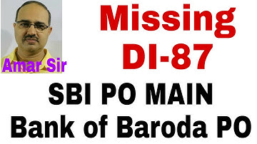 Data Interpretation questions for bank PO | MISSING DI-87 | MISSION SBI PO MAIN | Bank of Baroda PO