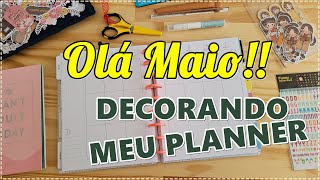 Decorando meu Planner 2023 - Maio