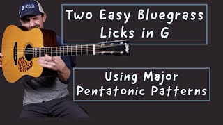 Two Easy Bluegrass Licks in G - Free Guitar Lesson