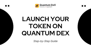 How to Launch and List Your Token on Quantum DeX in Minutes | No Code, Cross Chain Ready