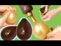 How to make a homemade chocolate egg with a balloon