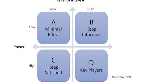 Business Model  - Mendelow