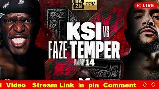 KSI VS. FAZE TEMPERR | DAZN X 004 DAZN BOXING COUNTDOWN SHOW LIVESTREAM
