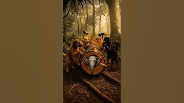 rescue elephant from giant log #funny #animals #shorts
