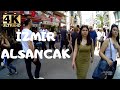walking tour at kıbrıs şehitleri street - İZMİR TURKEY - 4K HD