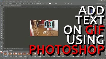 Add Text On GIF Using Photoshop
