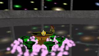 animated dance table with PINK particle smopke effEct