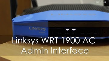 Linksys WRT 1900 AC WiFi Router Admin Interface