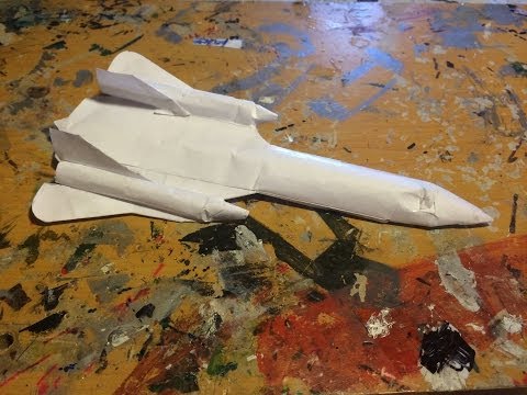 How To Make The Sr-71 Blackbird Paper Airplane - Youtube