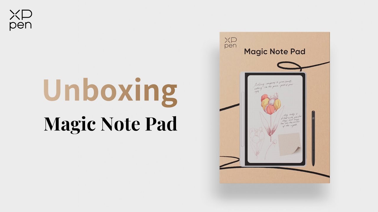 Unboxing XPPen Magic Note Pad. Let's see what's inside - YouTube