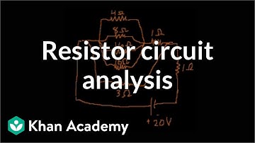 Example: Analyzing a more complex resistor circuit | Physics | Khan Academy