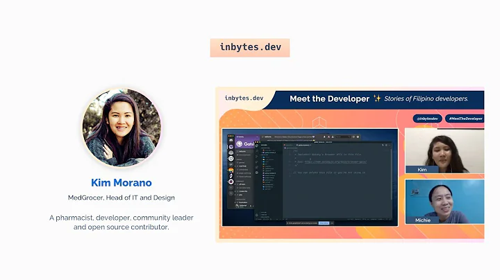 Inbytes.dev | Meet the Developer Episode 1 - Kim M...