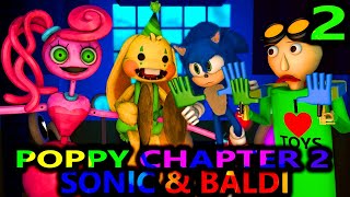 NEW Poppy Playtime CHAPTER 2 VS SONIC & BALDI 2! Minecraft Animation Monster Movie Story Challenge