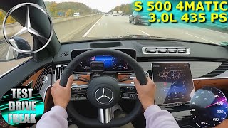 2021 Mercedes Benz S 500 4 MATIC 435 PS AUTOBAHN DRIVE POV