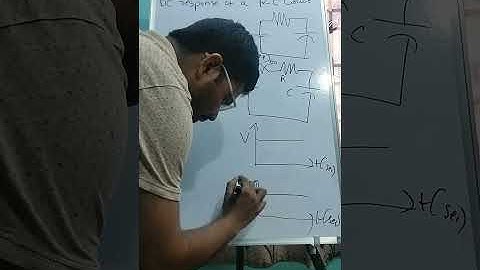 Expression for the DC response of an RC series circuit 