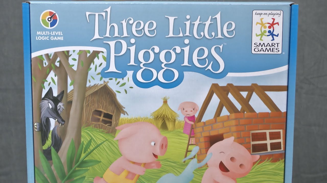 Smart Games Hide&Seek Board Games Three Little Piggies 48 Challenge with  Solution Games IQ Training Toys For Children