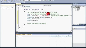 c# integer bilgisi ve örnek