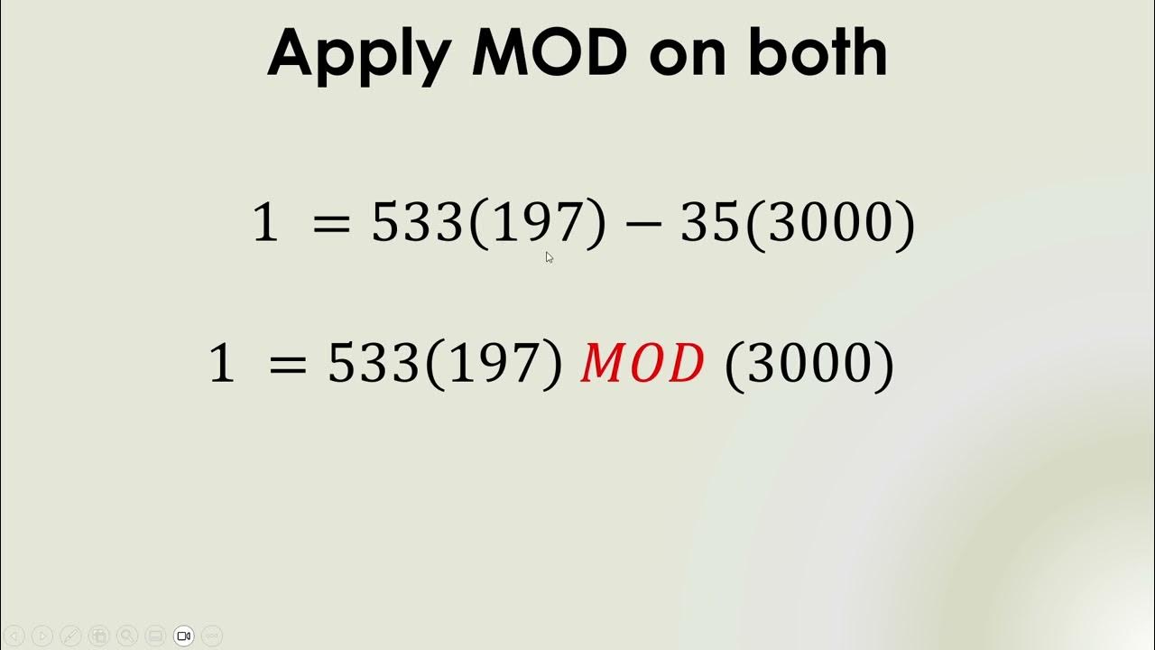 [1] mod-Inverse and Our Coding Class - YouTube