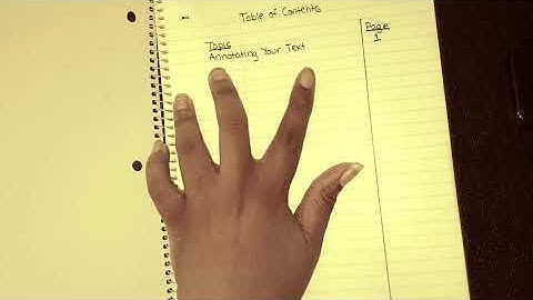 Setting Up The Reading Notebook