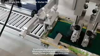 Automatic Silk Screen Printer for Marker Pen, Automatic Pen Tube Screen Printing Machine