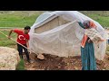 Nomadic family builds their dream home from scratch  offgrid living  delicious cooking