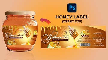 How to Design a Honey Jar Label in Photoshop @anikjaindesign