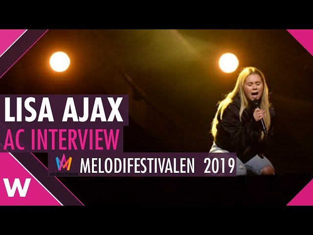 Lisa Ajax "Torn" AC Interview @ Melodifestivalen 2019 | wiwibloggs