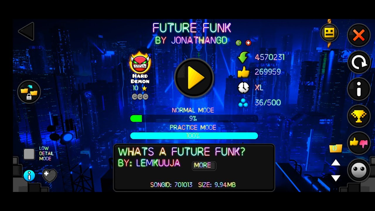 🔴 JUGANDO FUTURE FUNK CON EL SPEEDCHAT / GEOMETRY DASH - YouTube
